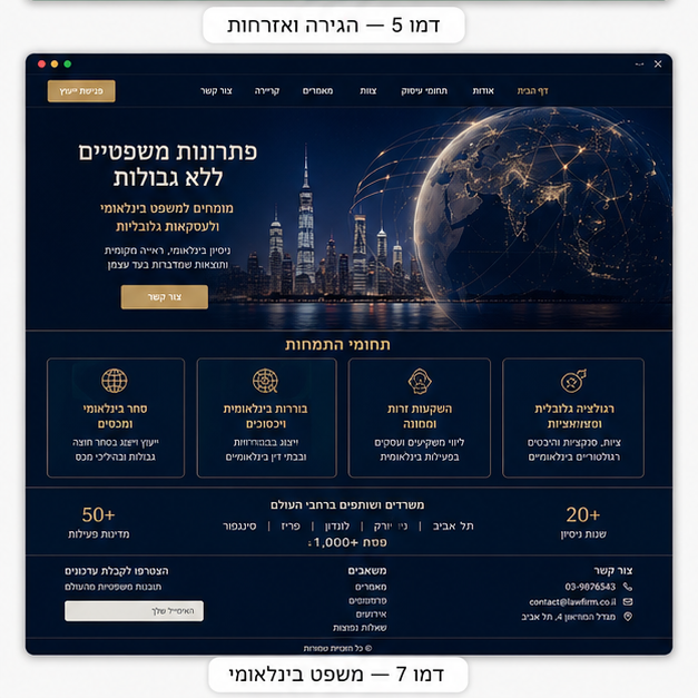דמו 7 — משפט בינלאומי