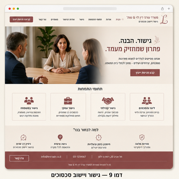 דמו 9 — גישור ויישוב סכסוכים